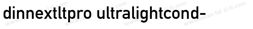 dinnextltpro ultralightcond字体转换